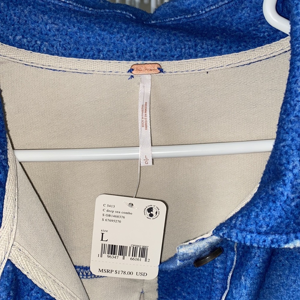 Nwt Free People Ruby Button Up Shacket, Printed D… - image 4